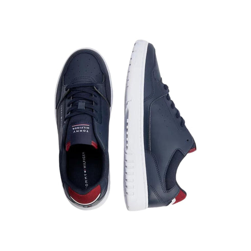 Sneakers Uomo in pelle TH Basket Core Blu Tommy Hilfiger- Francavilla Moda